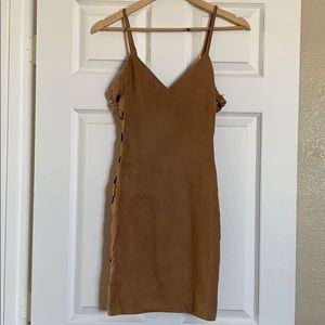 Suede Mini Dress